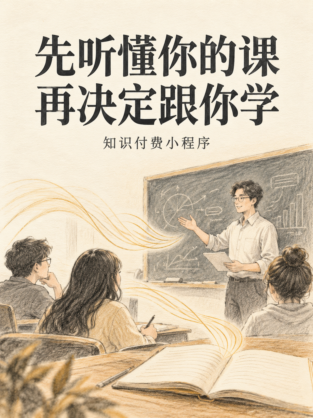 知识付费小程序,试听要听到什么