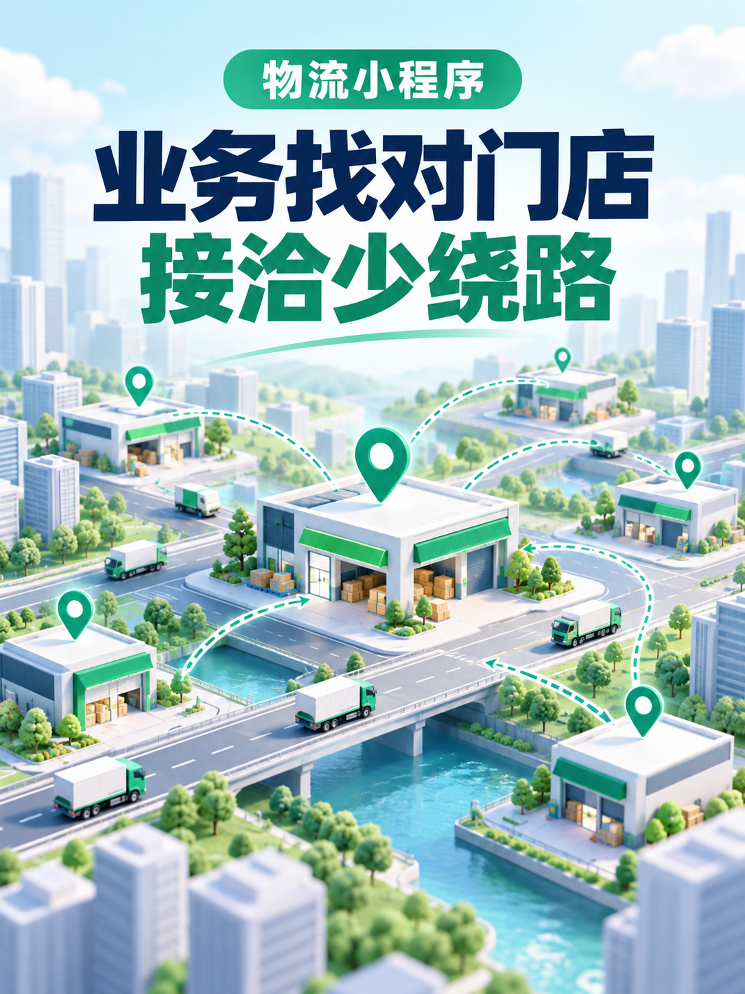 物流小程序,网点多了别让客户找错门