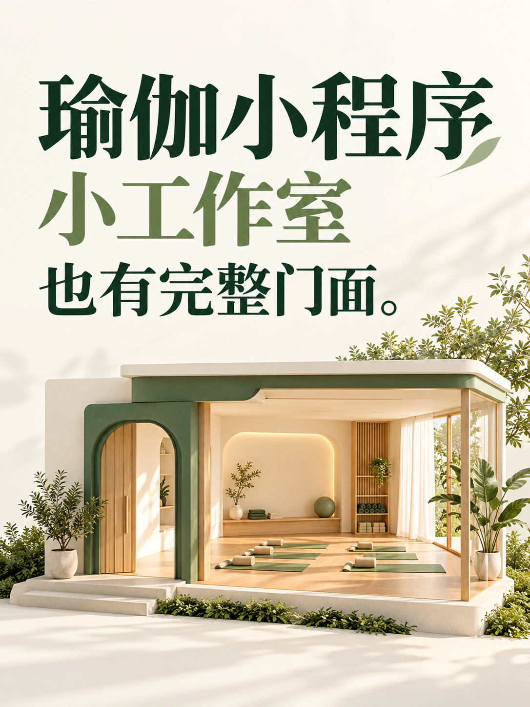 瑜伽小程序,小工作室也能有完整门面