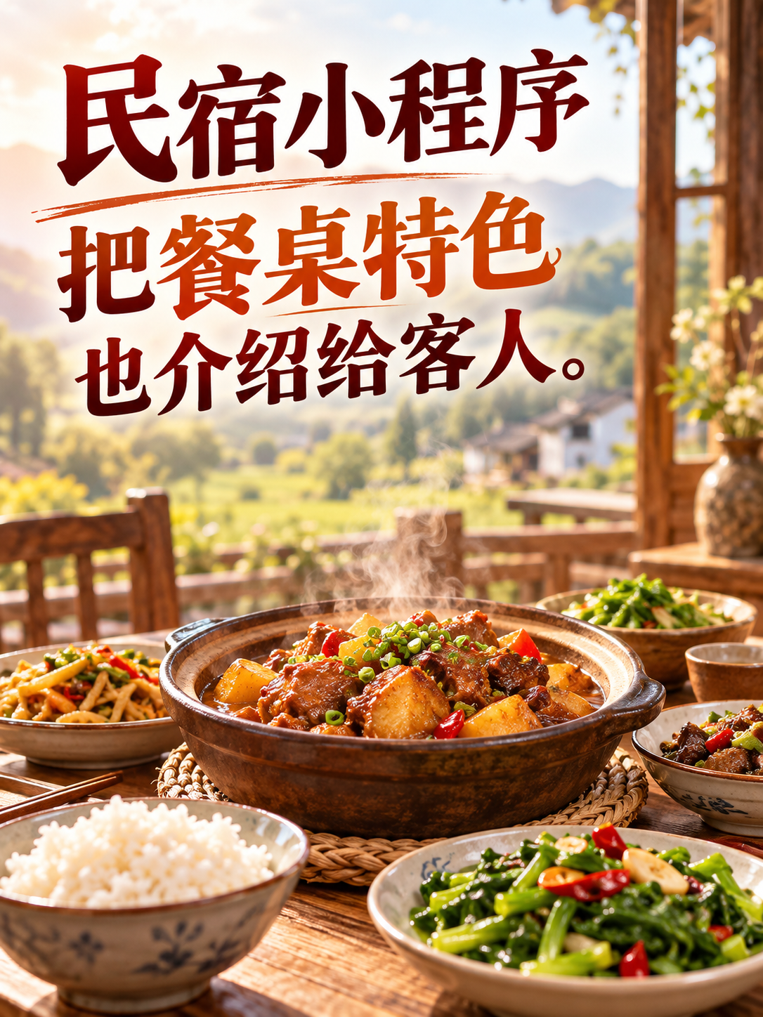 民宿小程序，餐饮也能成为住店理由