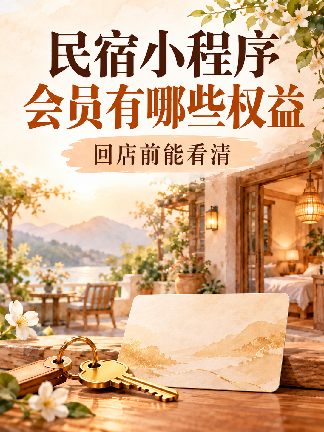 民宿小程序,会员权益别只在办卡时说