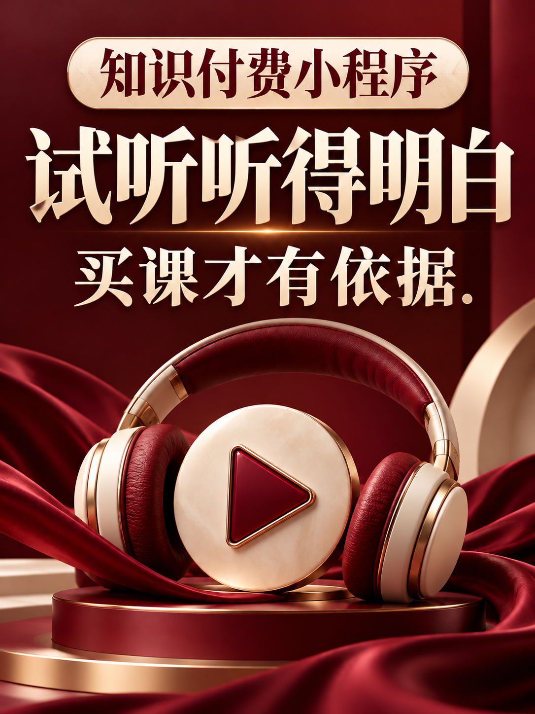 知识付费小程序,试听别只放开场白