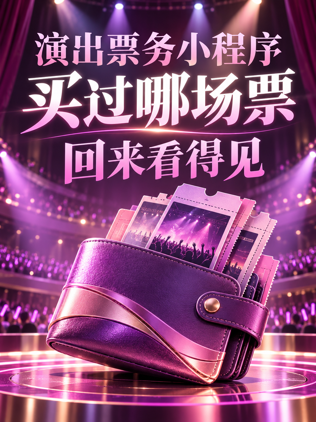 演出票务小程序,买完票还要找得到票