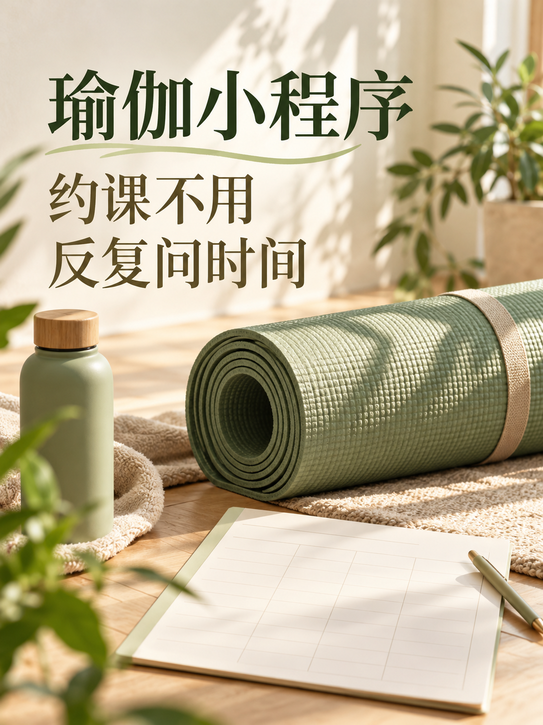 瑜伽小程序,约课别反复问时间