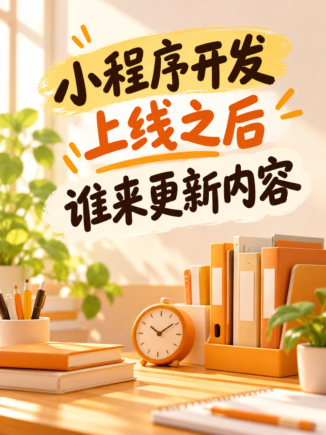 小程序开发,上线后谁更新内容