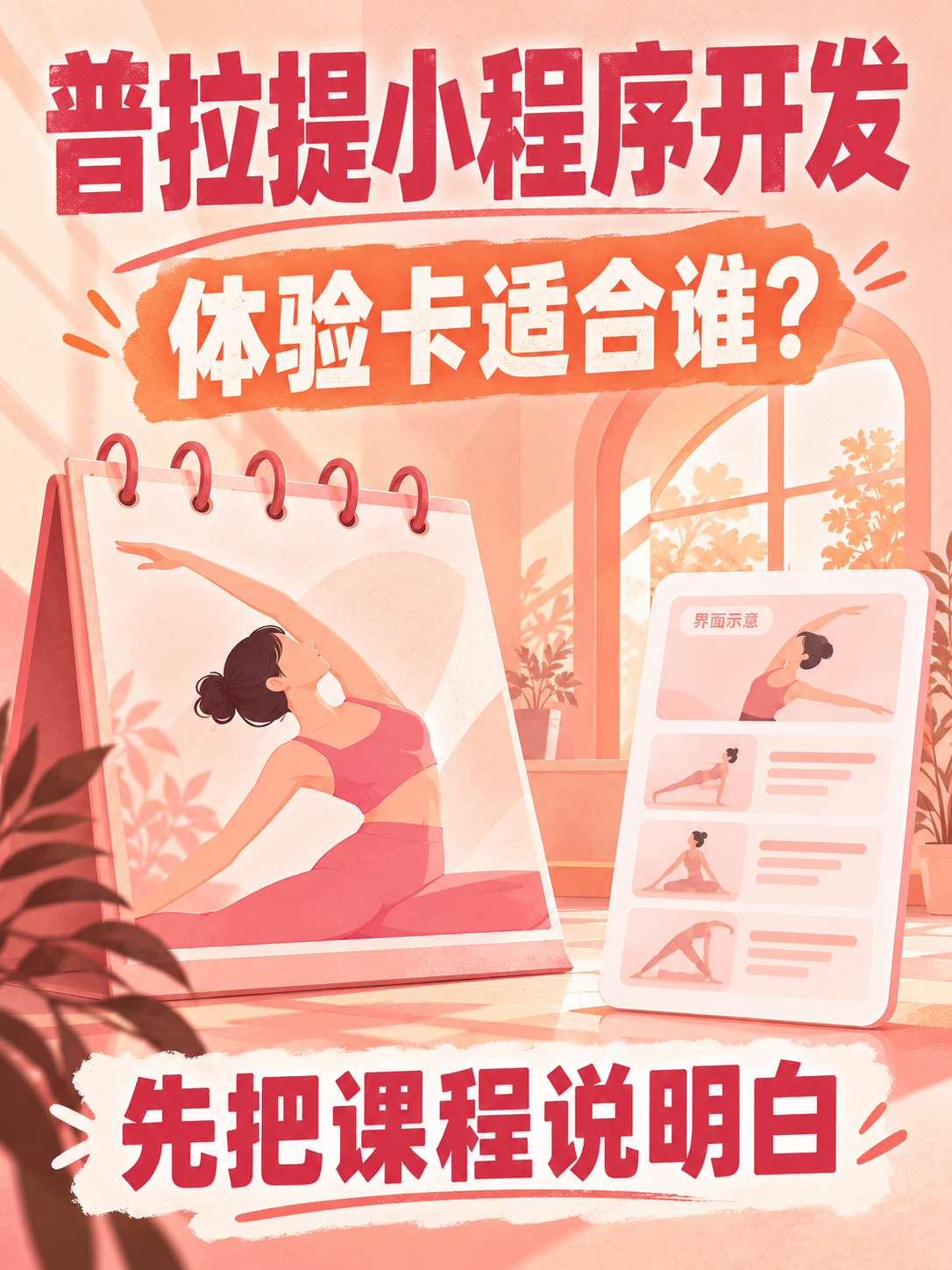 普拉提小程序,体验卡适合谁先说清