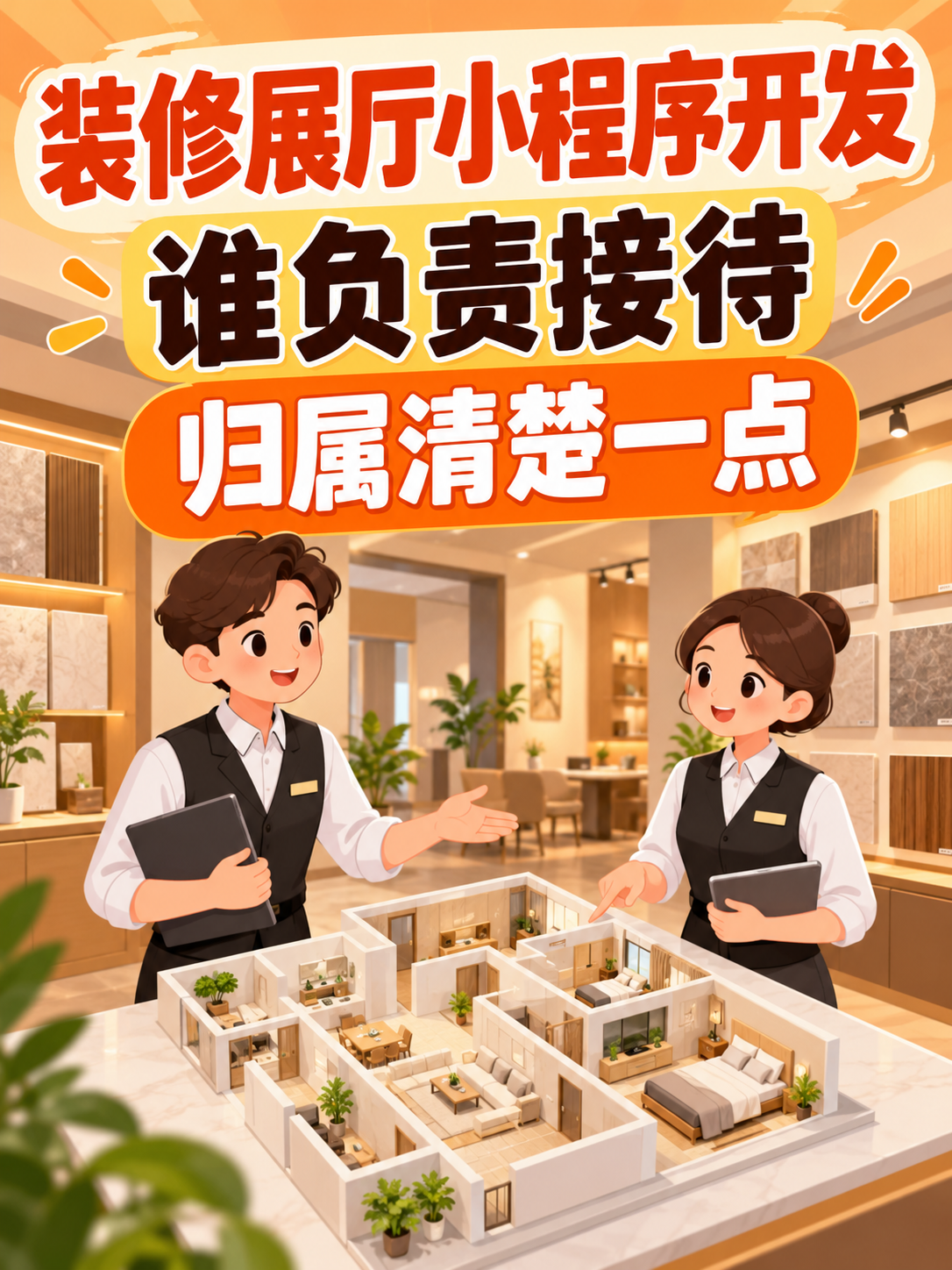 装修展厅小程序,客户由谁跟进