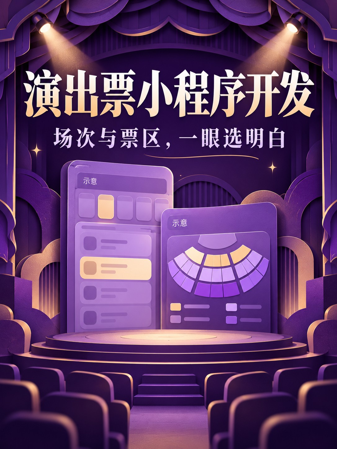 演出票小程序开发,场次票区别混