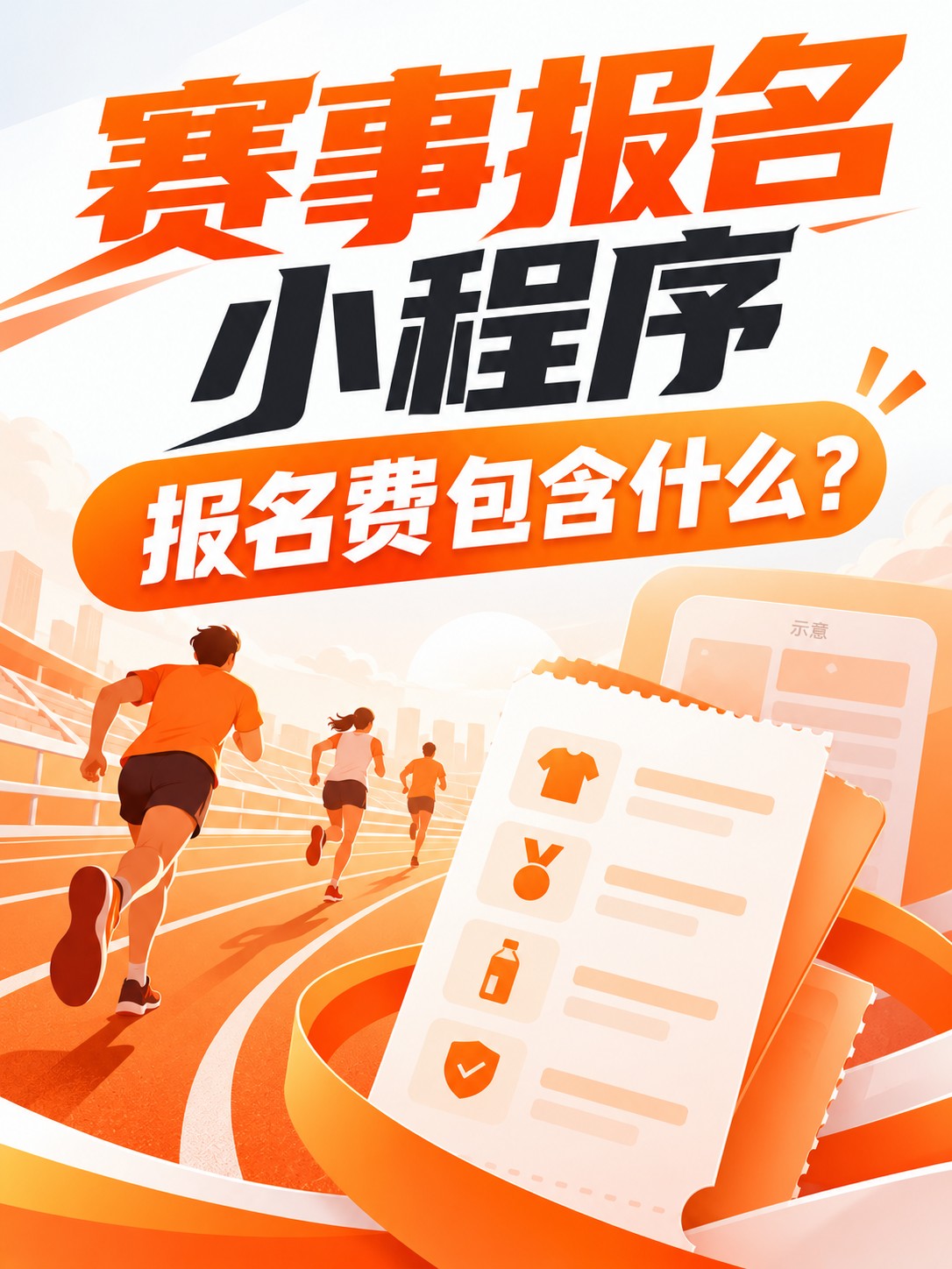 赛事报名小程序,费用别只写总数