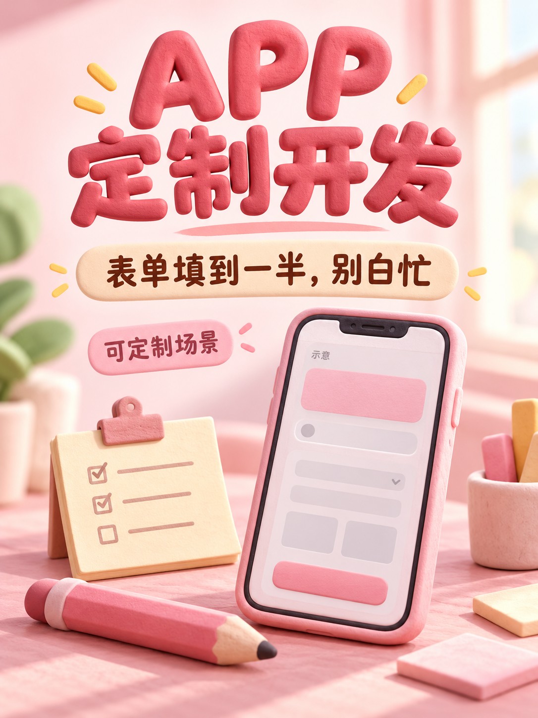 APP定制开发,表单别填完才报错
