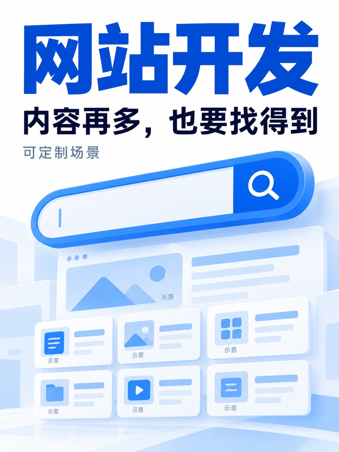 网站开发,内容多更要方便查找