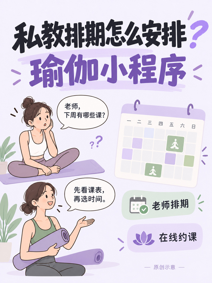 私教排期总在改，瑜伽小程序怎么做