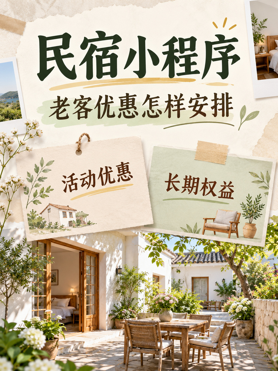 民宿小程序怎样安排老客优惠