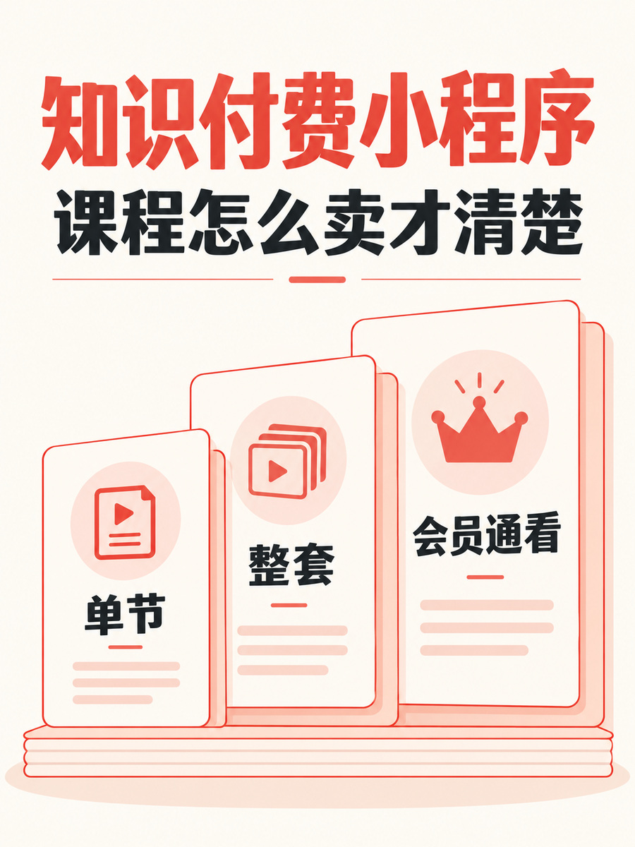 知识付费小程序,课程怎么卖才清楚
