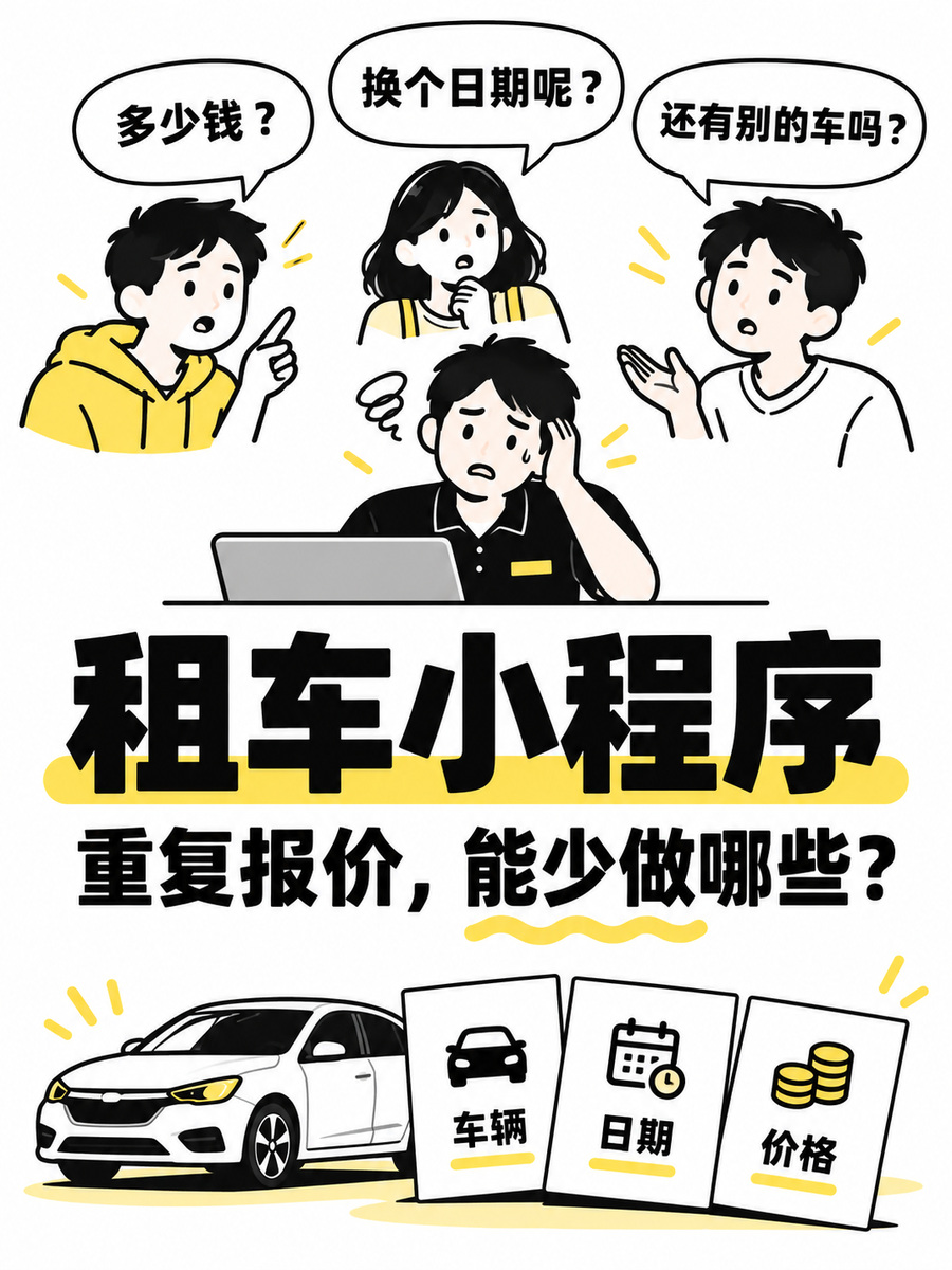 租车小程序能少做哪些重复报价
