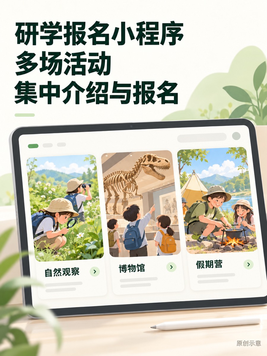 活动越来越多,研学小程序怎么做