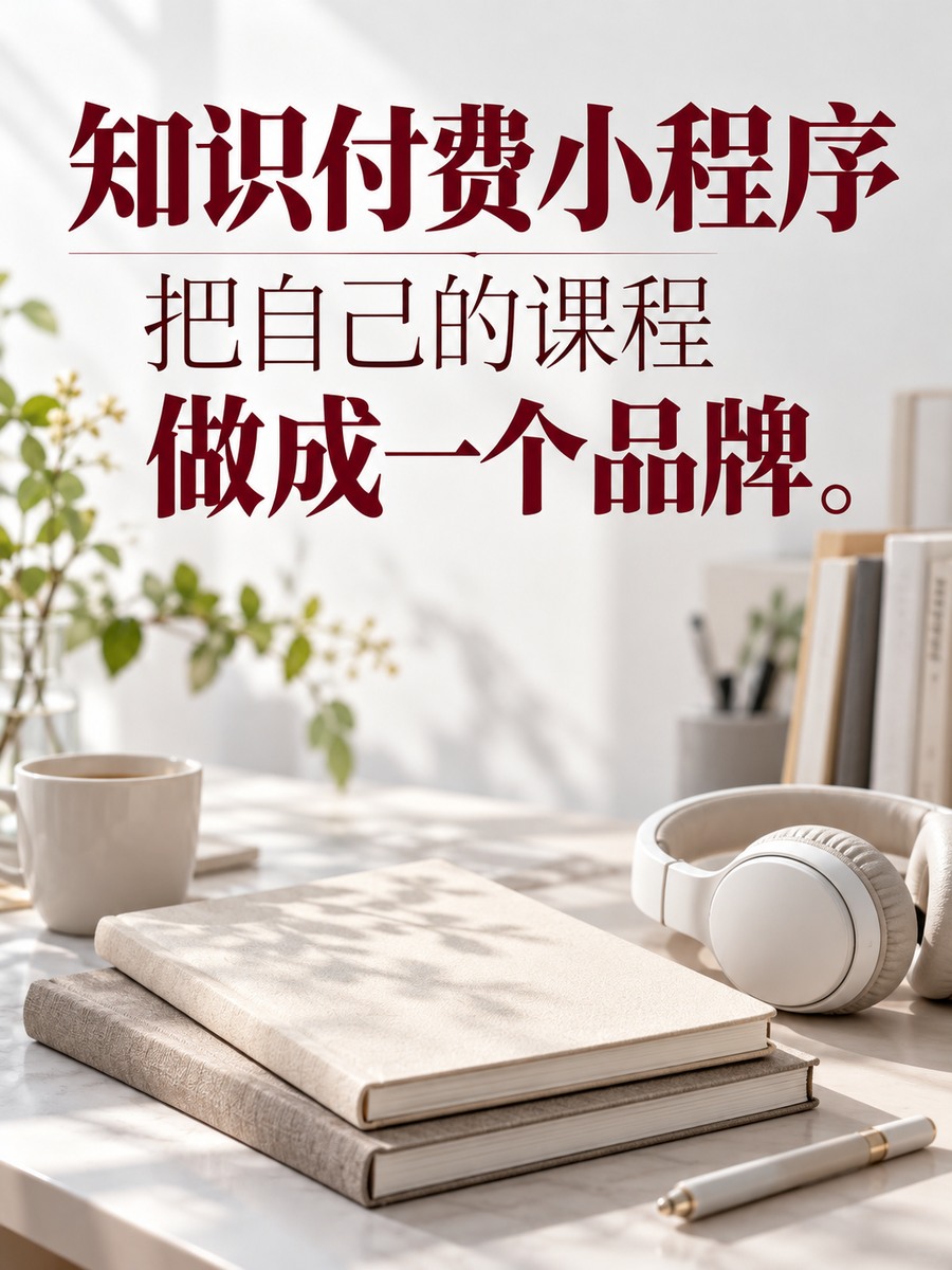 课程是自己的,知识付费小程序怎么做