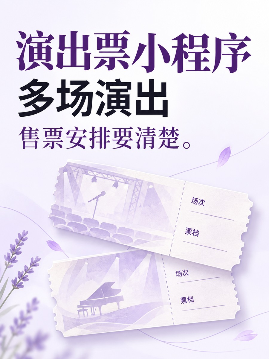 演出场次多,票务小程序怎么安排
