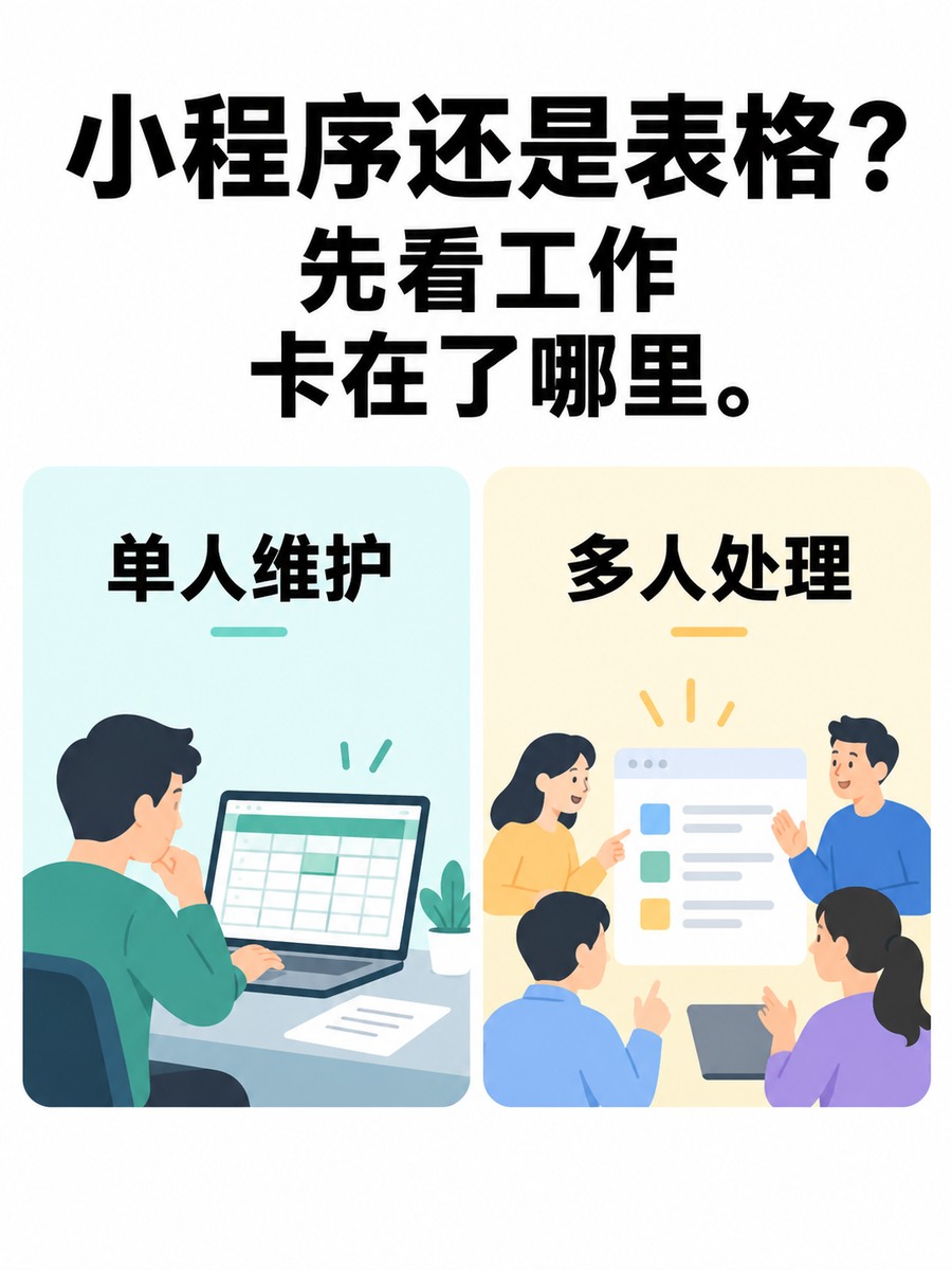 表格还能用,为什么要做小程序