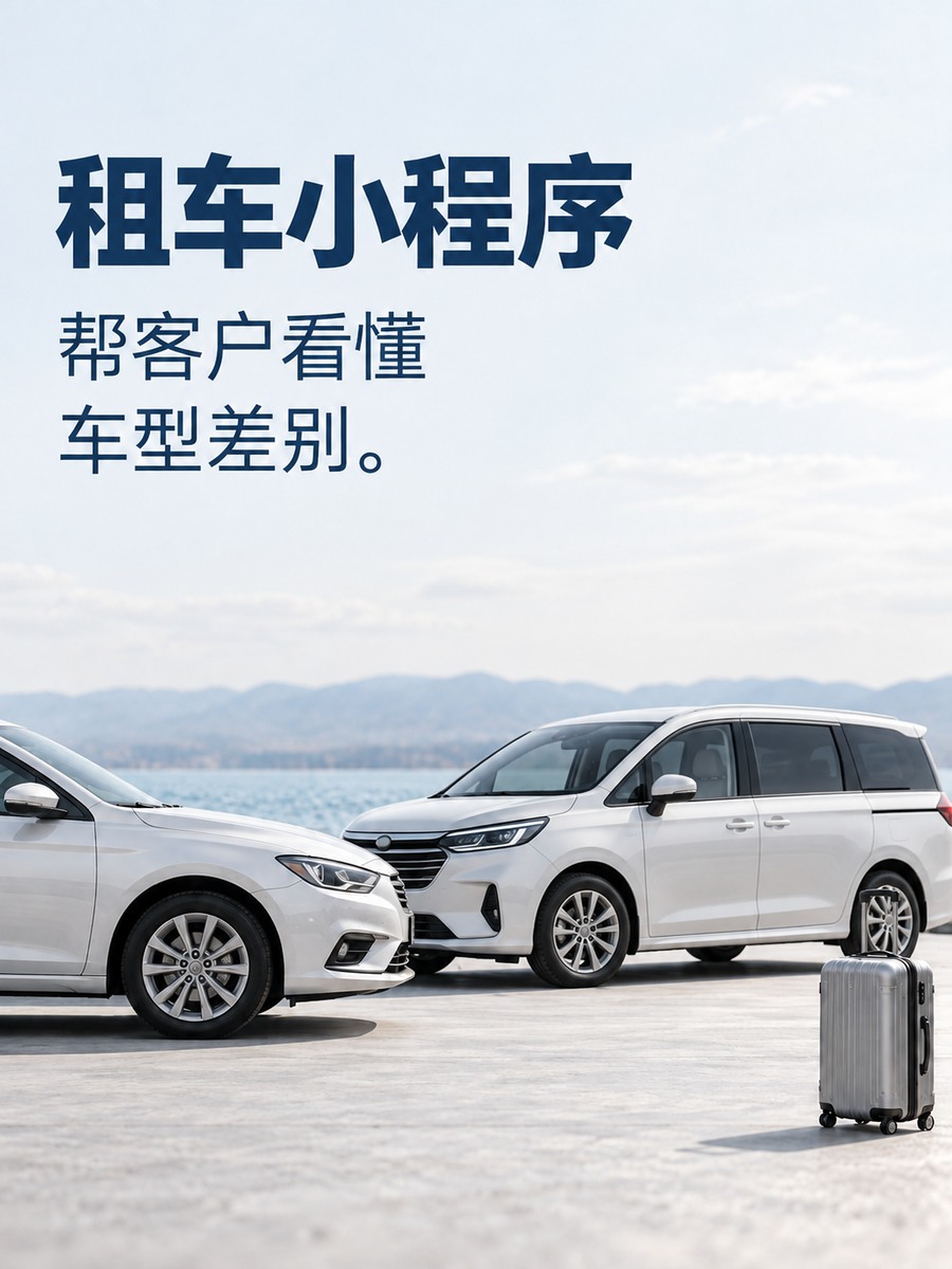 租车小程序,让客户先看懂车型差别