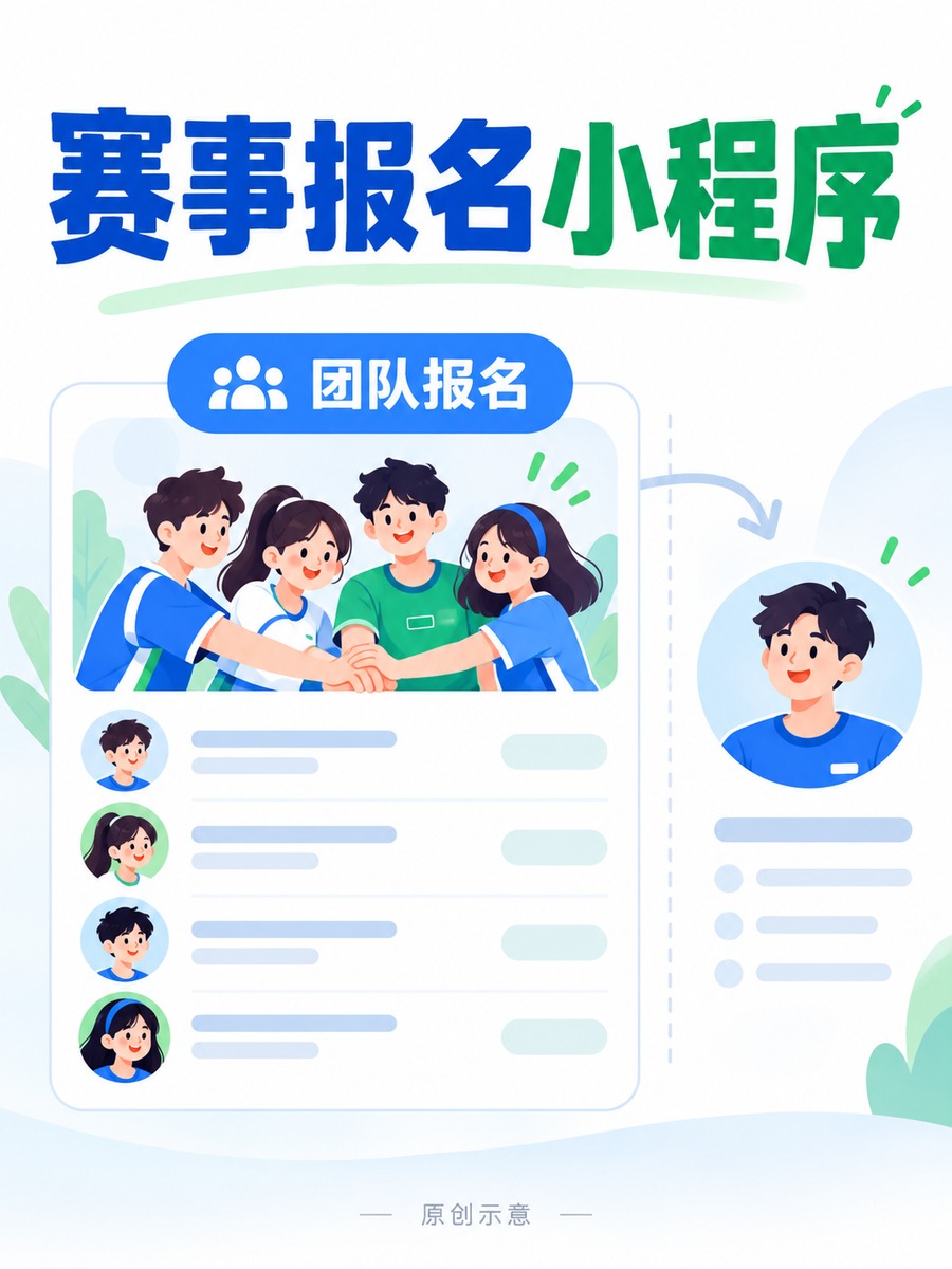 赛事报名小程序,队伍报名怎么做