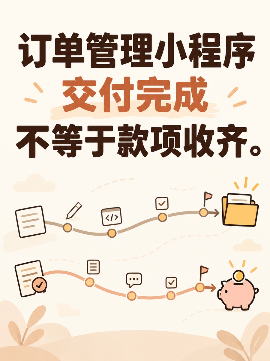 订单管理小程序,交付了就算结款吗