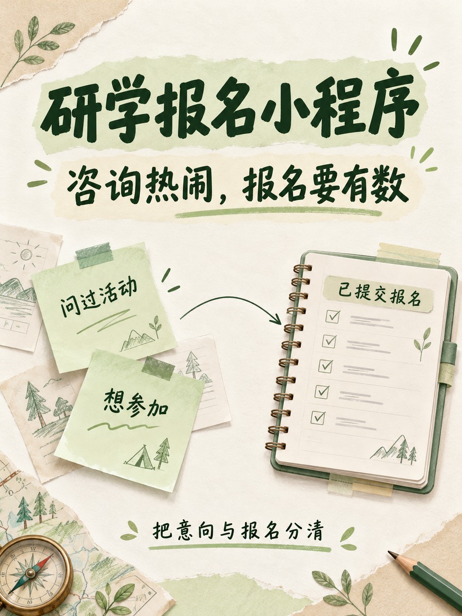 研学报名小程序怎样少漏报名信息