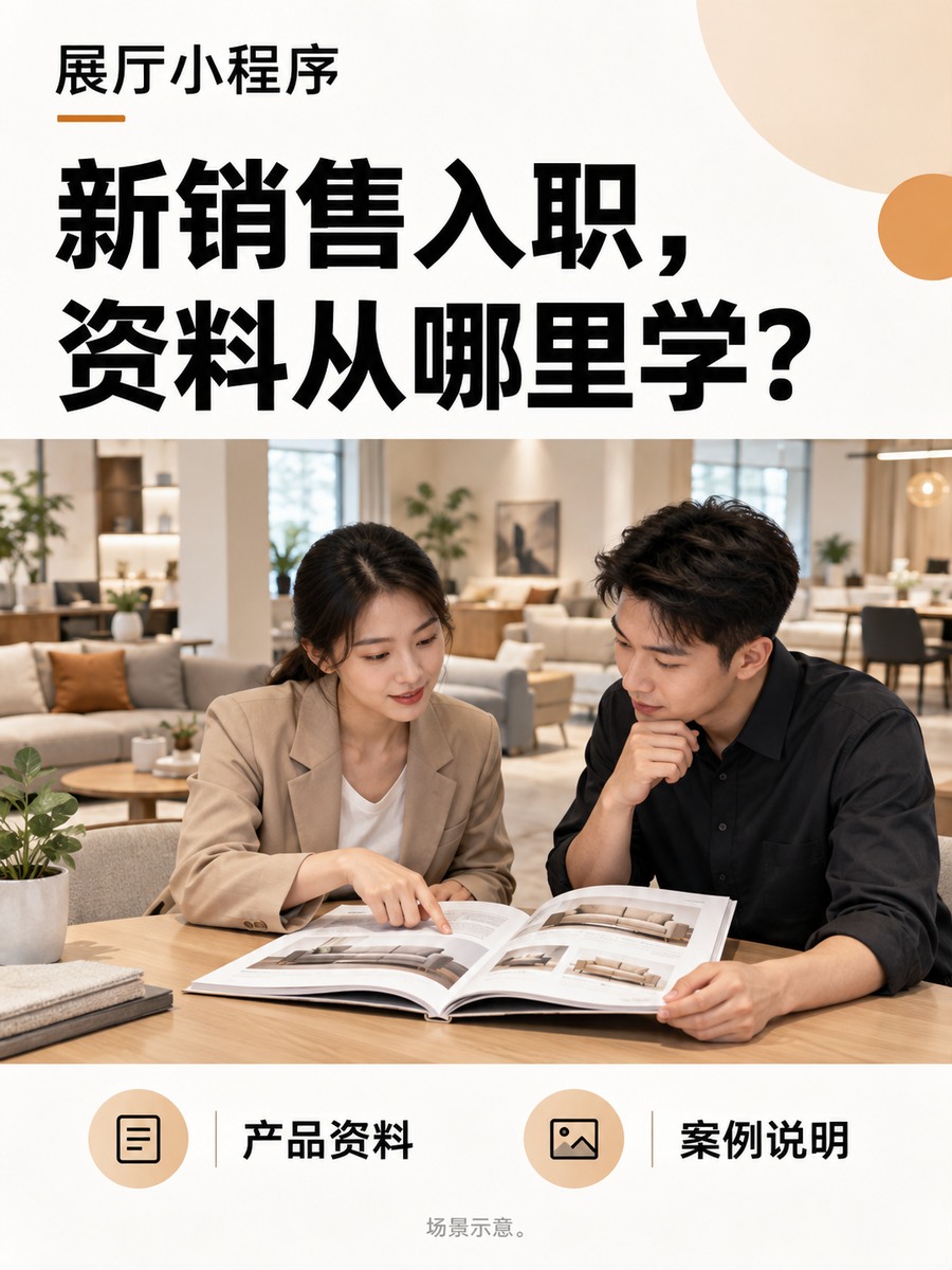 新销售刚入职，展厅小程序能帮什么