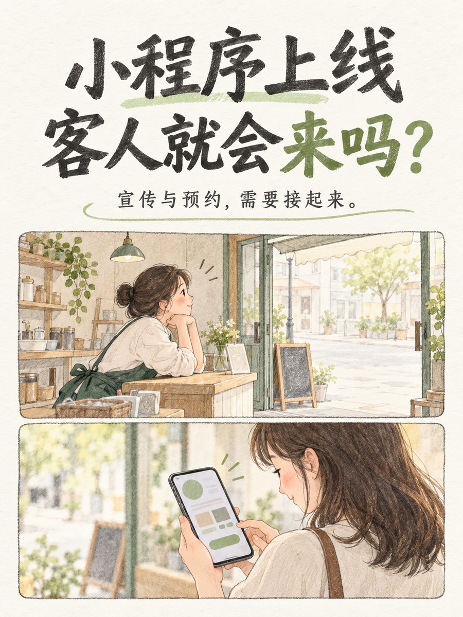 小程序上线,为什么客人还没来