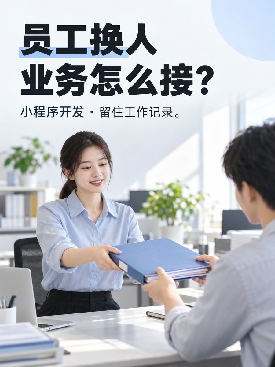 员工换人,小程序里的业务怎么接