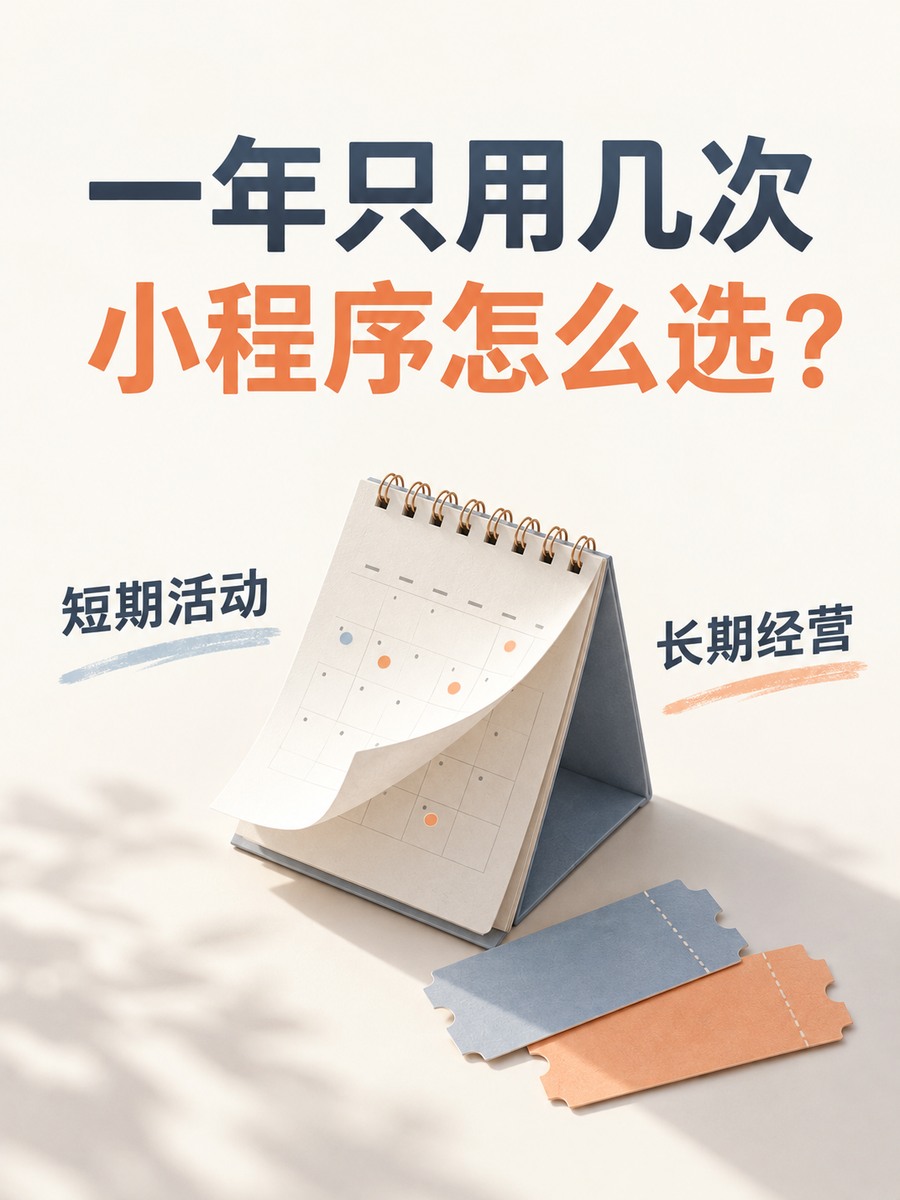 一年只用几次,小程序怎么选方案