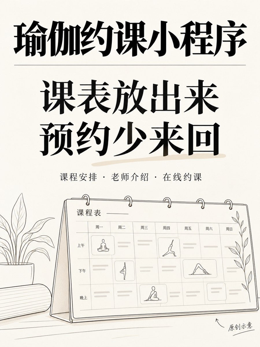 瑜伽小程序,约课还在反复问时间吗