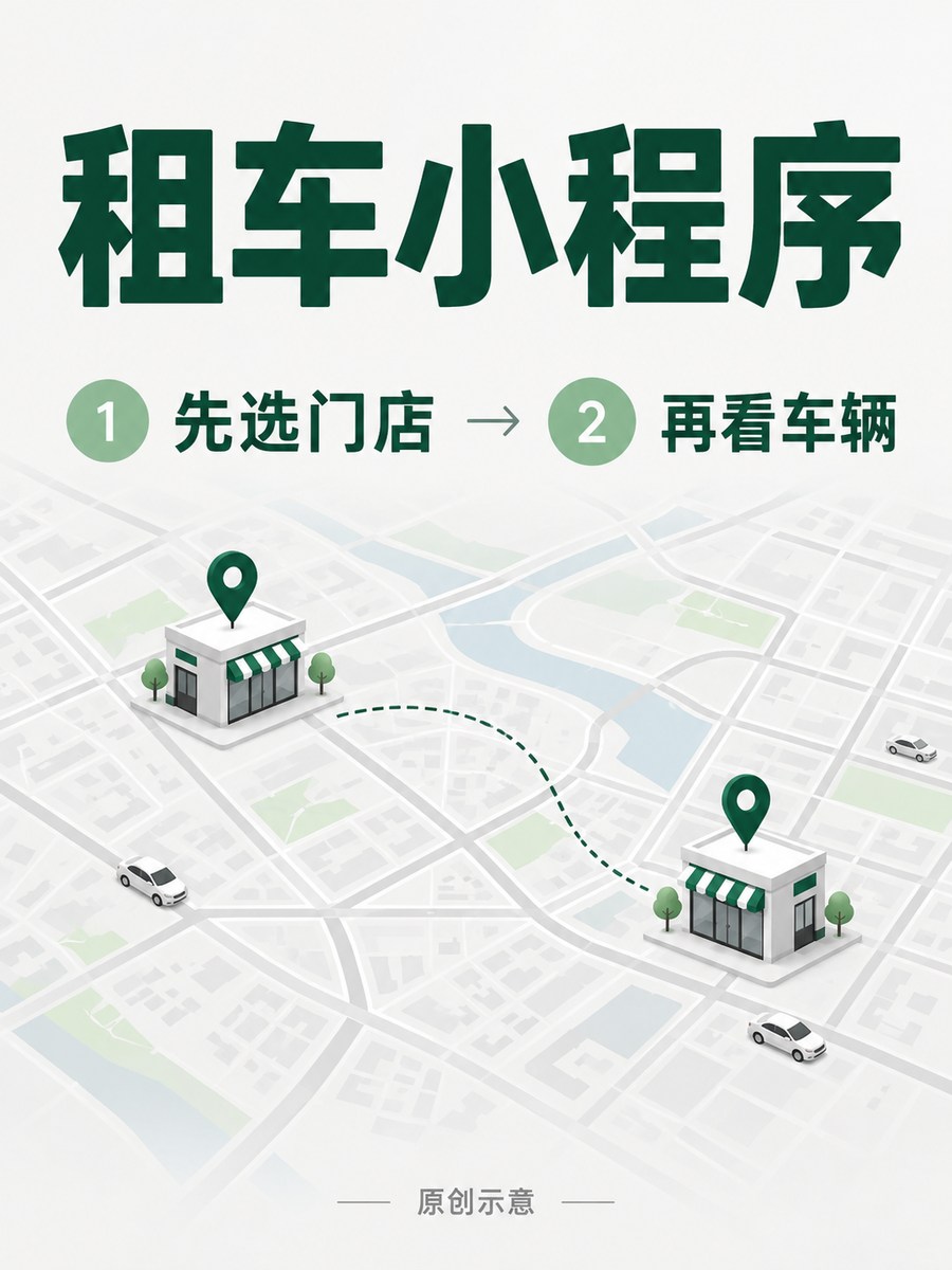 租车小程序，多家门店怎么让人选