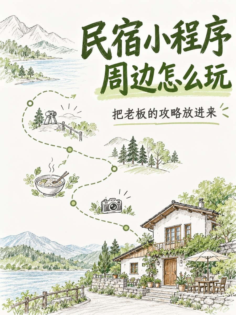 民宿小程序,把周边玩法讲清楚