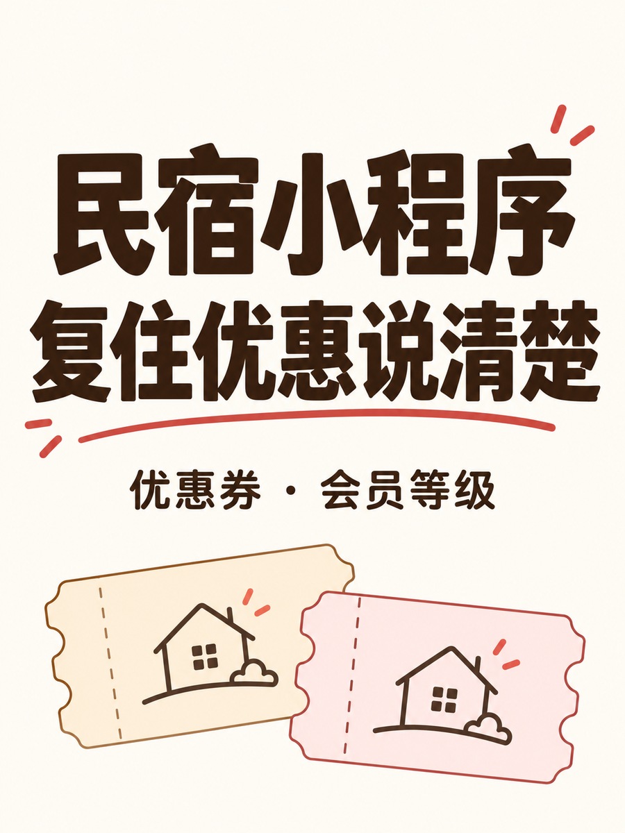 民宿小程序,复住优惠怎么说明白