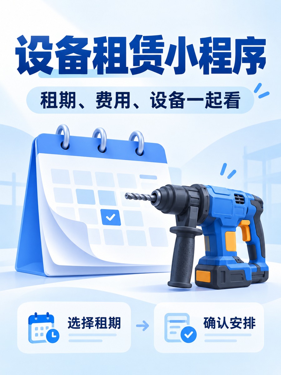 设备租赁小程序，租几天怎么算钱