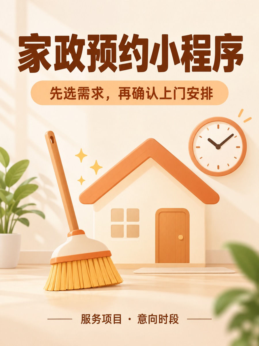 家政预约小程序,先把服务范围选清