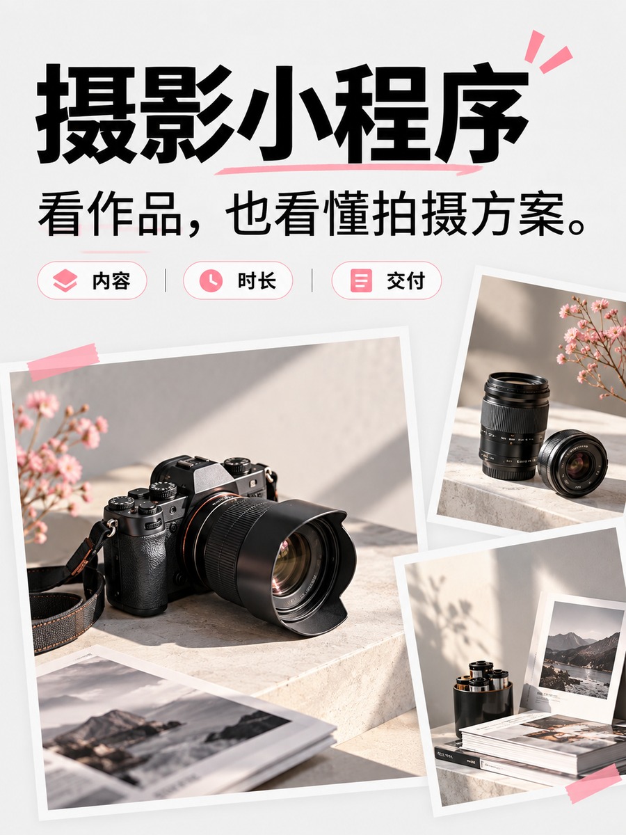 摄影小程序,作品好看还要看懂方案