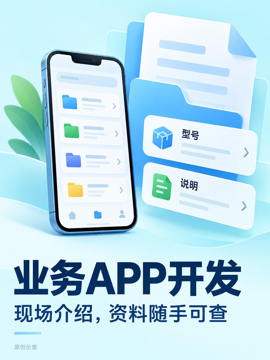业务APP开发,现场查资料少翻文件
