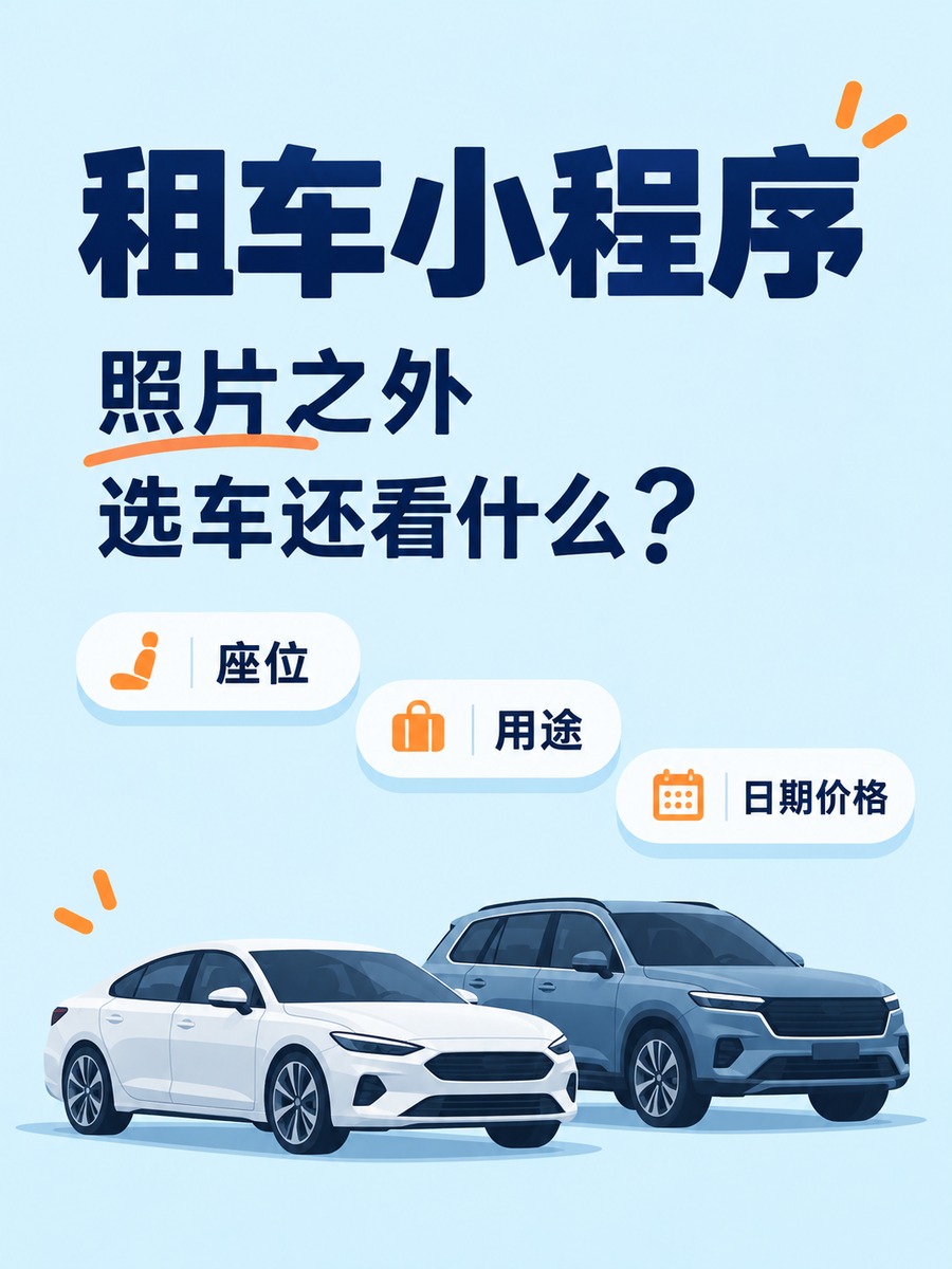 租车小程序,客户按用途怎么选车