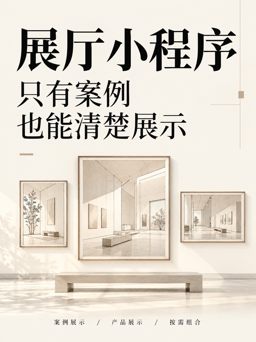 展厅小程序，只有案例也能先展示