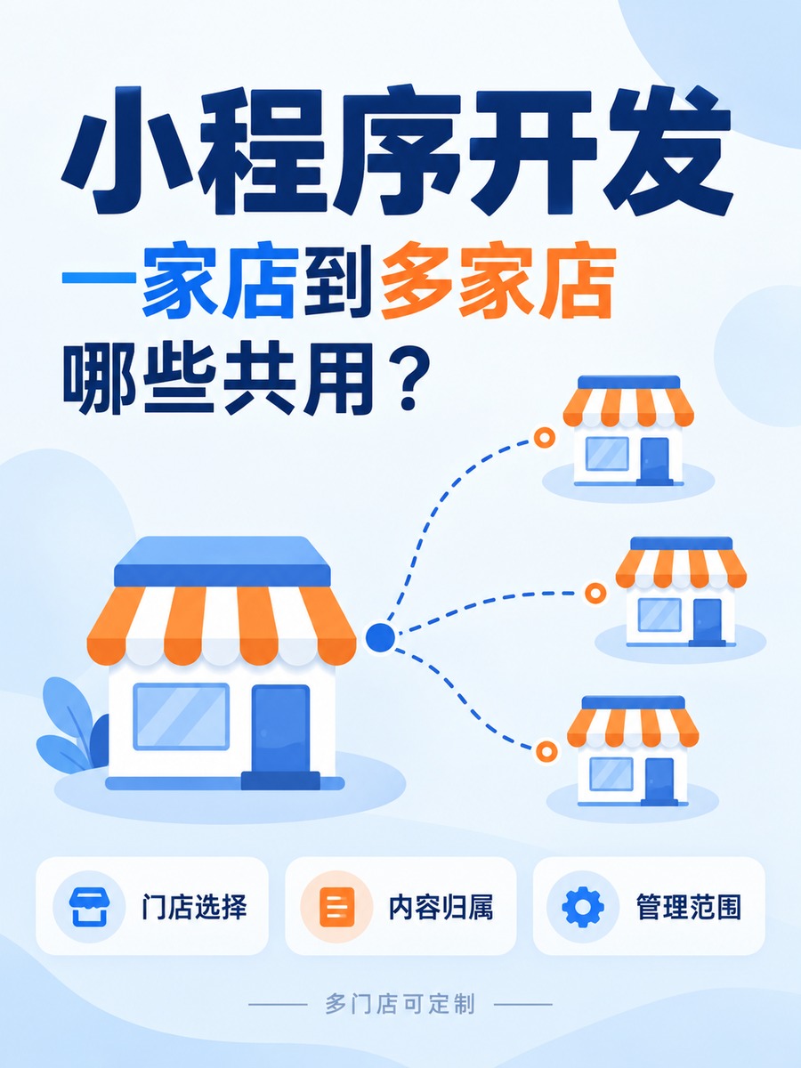 小程序开发,开分店要重做一套吗