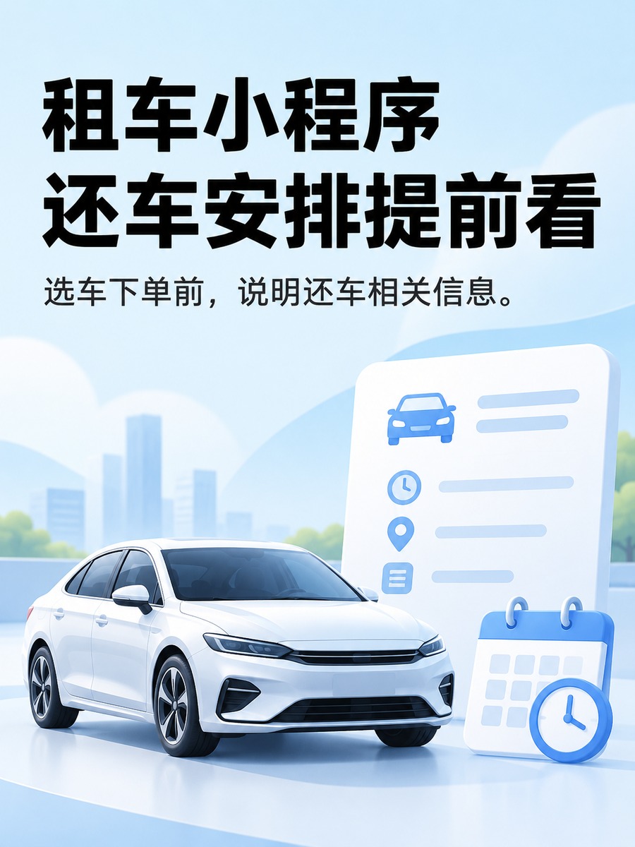 租车小程序，先看还车再决定怎么租