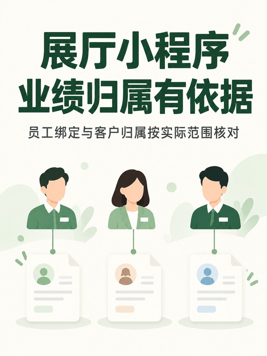 展厅小程序,业绩归属凭什么核对