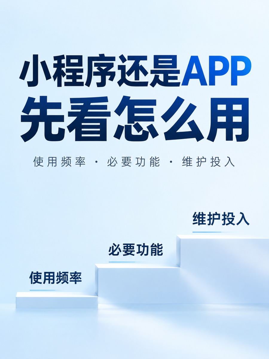 小程序还是APP,先看使用频率
