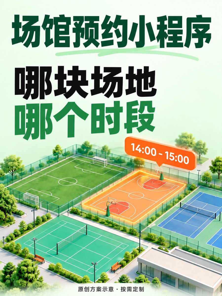 场馆预约小程序,同一时间谁用了场地