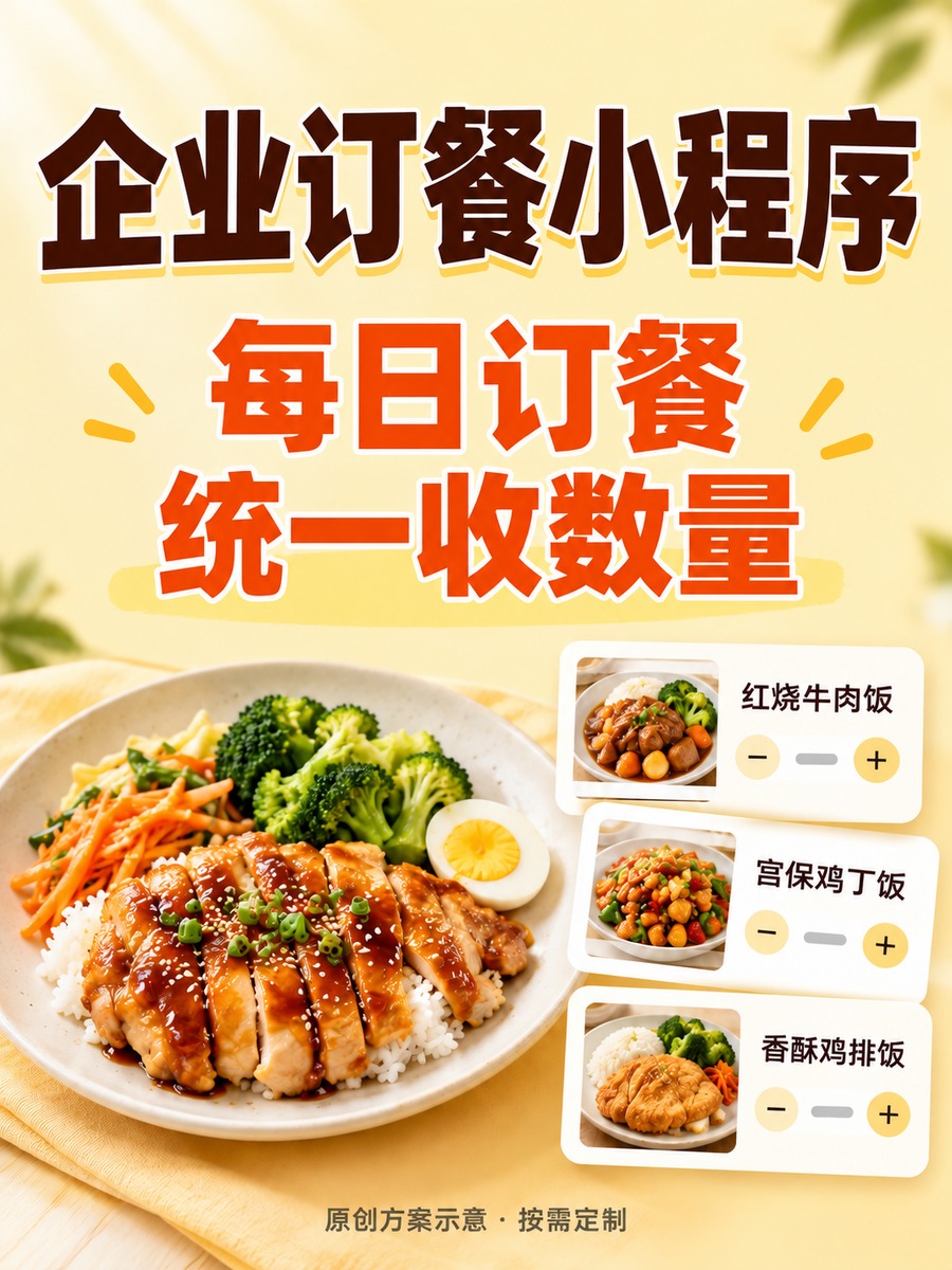 企业订餐小程序,每天用餐数量怎么收