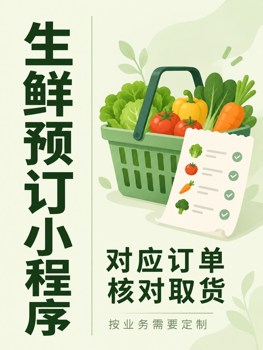 生鲜预订小程序,取货怎样核对