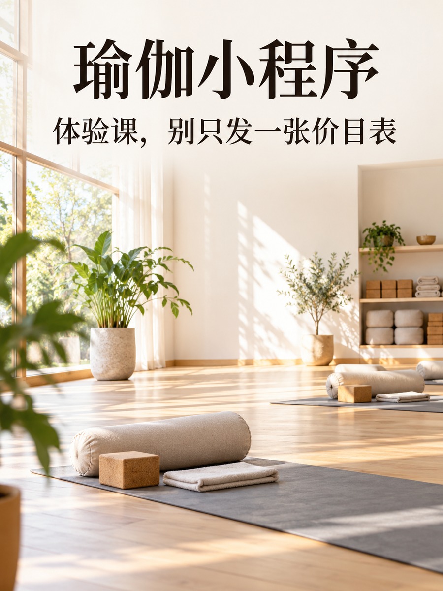 瑜伽小程序,体验课别只挂价格