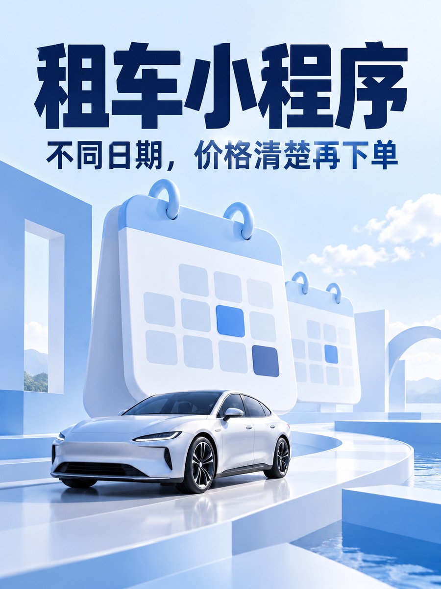 租车小程序,先选日期再看价格